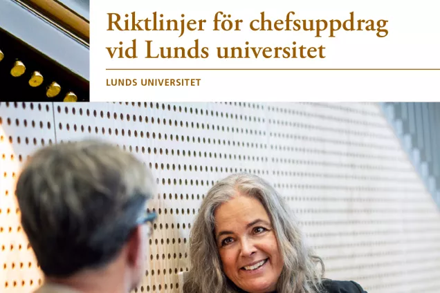 Bild på foldern Riktlinjer för chefsuppdrag på Lunds universitet